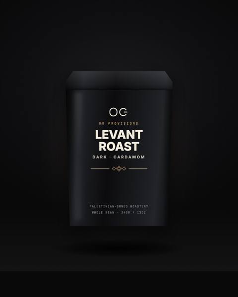 0G Provisions Levant Roast — arabica with cardamom, matte black pouch
